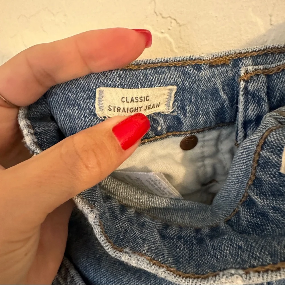 Madewell Classic Straight Jeans in‎ Meadowland Wash